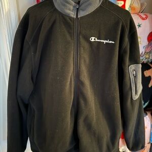 Champion Black and Gray Fleece Jacket